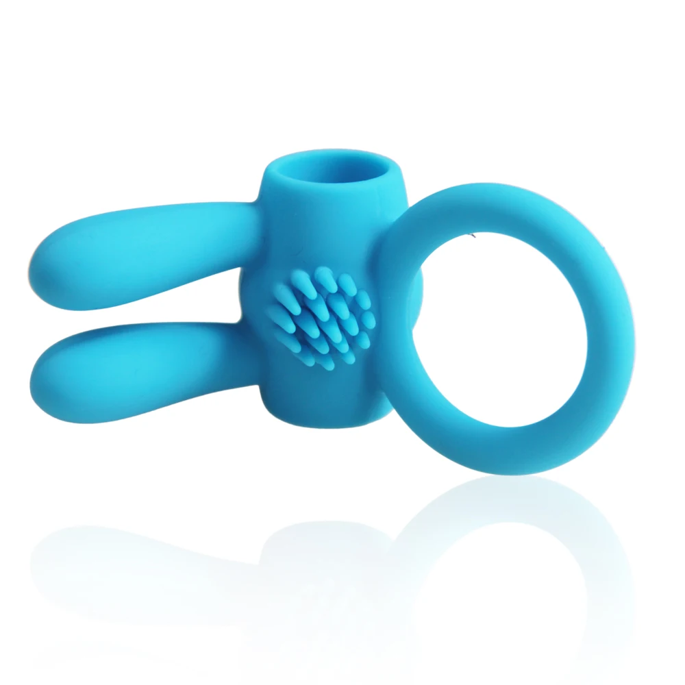 Rabbit Vibrators Delay cockring lasting Ejaculation Lock Fine triple vibrator Sex Toys product for Men penis extender ball loop