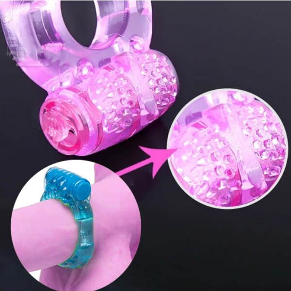 finger vibrator Ring Sex Toys Adult Men Vibration Delay Premature Ejaculation Lock Waterproof Vibrating Cocking