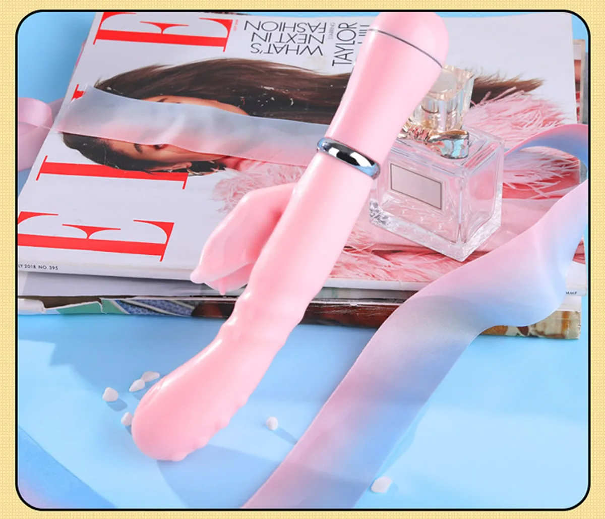 3 PCS/SET Rabbit G Spot Dildo Vibrator Clitoris Stimulator Anal Double Penetration Tongue Licking Double Rod Sex Toy for Women