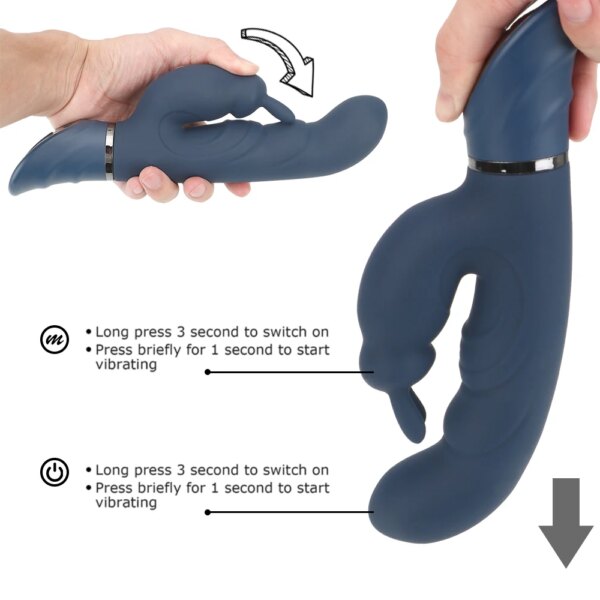 Rabbit Vibrator G Spot Dildo Vibrator for Women 10 Vibration Modes ,Waterproof Bunny Vibrator Clitoral Vibrator Sex Toys