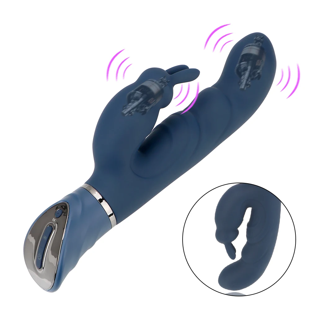 IKOKY Rabbit Vibrator G Spot Dildo Vibrator for Women 10 Vibration Modes ,Waterproof Bunny Vibrator Clitoral Vibrator Sex Toys