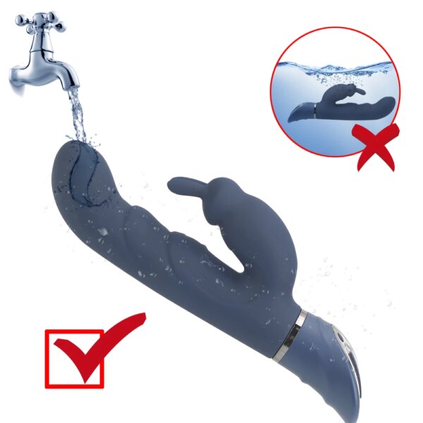 Rabbit Vibrator G Spot Dildo Vibrator for Women 10 Vibration Modes ,Waterproof Bunny Vibrator Clitoral Vibrator Sex Toys