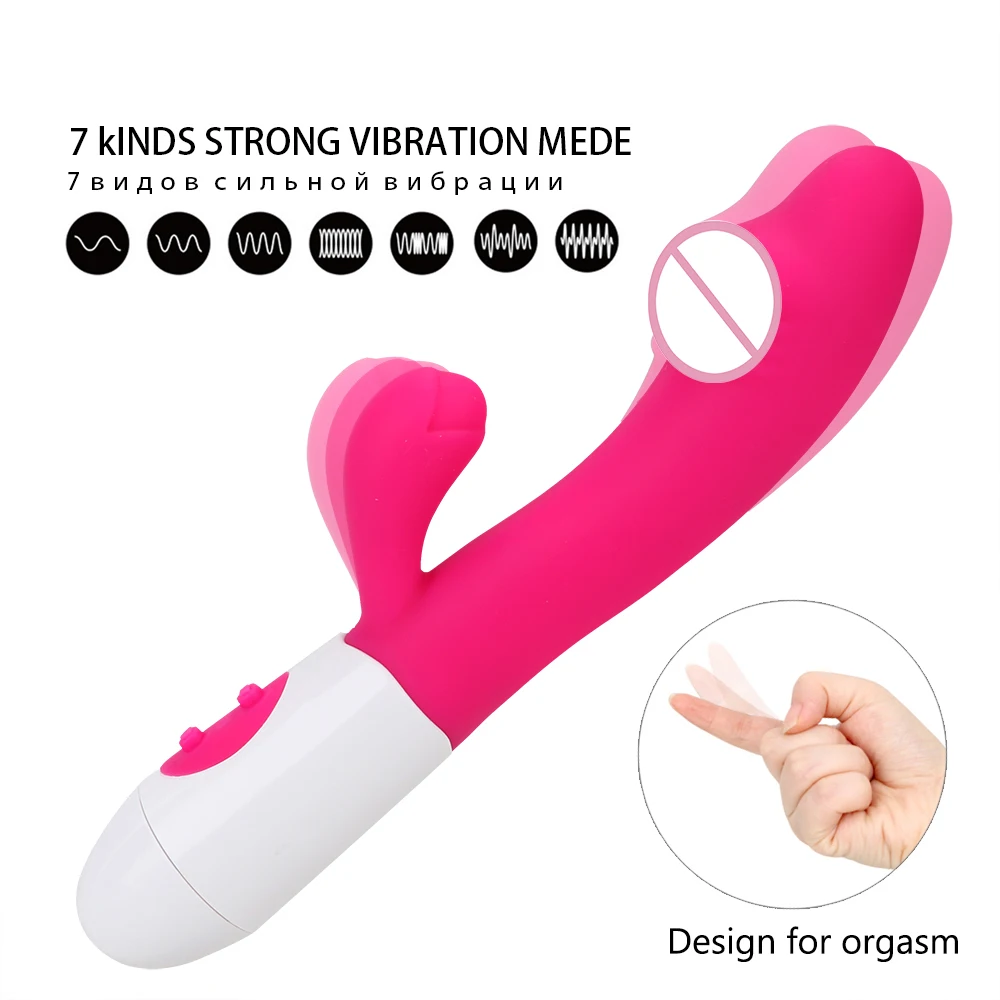IKOKY Rabbit Vibrator G Spot Dildo Vibrator for Women 10 Vibration Modes ,Waterproof Bunny Vibrator Clitoral Vibrator Sex Toys