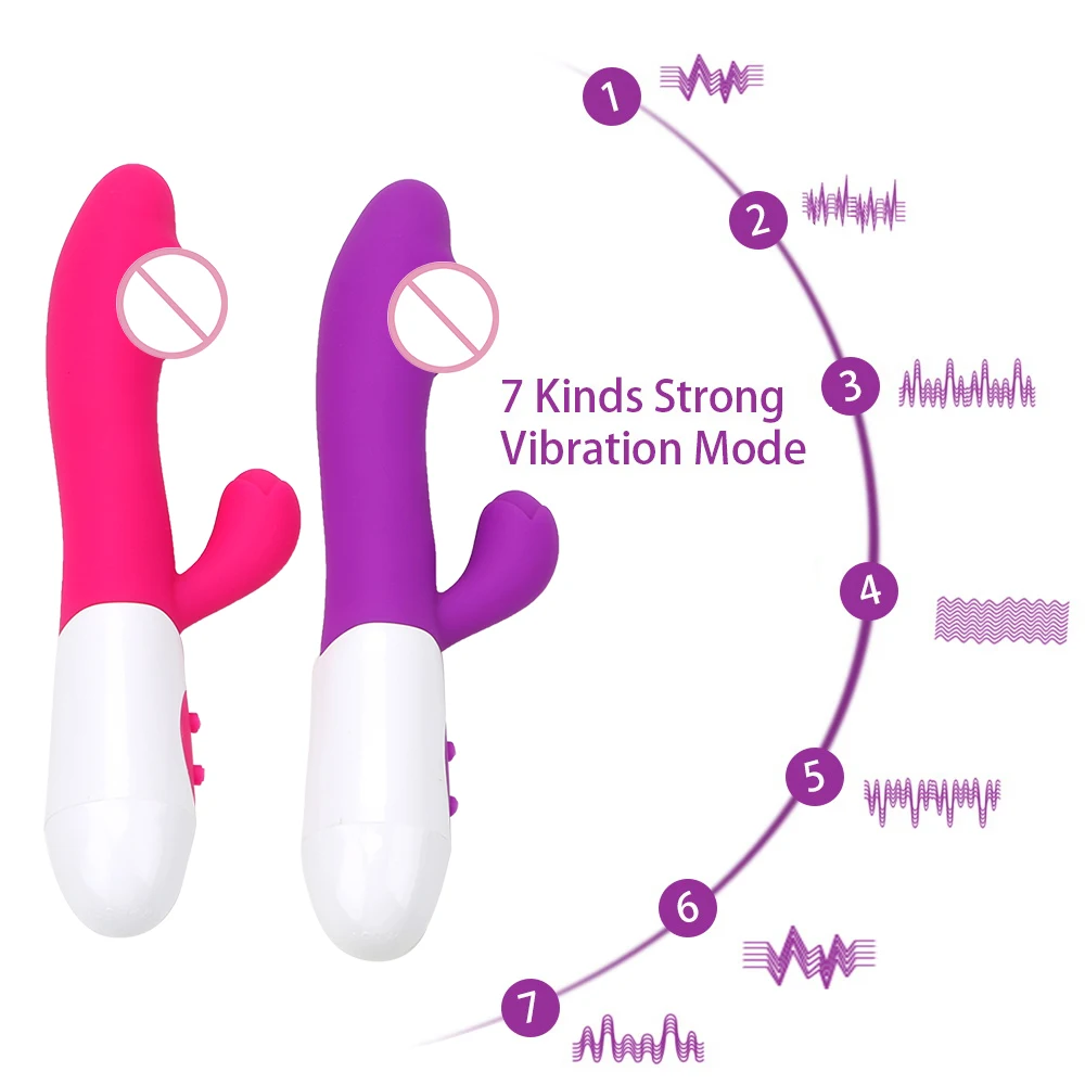IKOKY Rabbit Vibrator G Spot Dildo Vibrator for Women 10 Vibration Modes ,Waterproof Bunny Vibrator Clitoral Vibrator Sex Toys