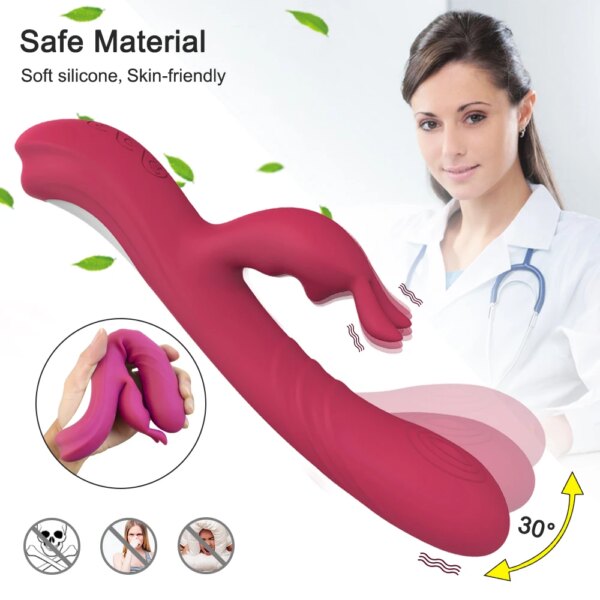 Powerful Rabbit Vibrator Female Sex Toys for Women G Spot Swing Dildo Clitoris Stimulator Sway Toys for Adult 18 Couples Shop