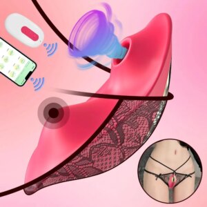 Wearable G-Spot Butterfly Vibrator APP Remote Control Clitoral Sucking Nipple Stimulator Adult Sex Toy For Women Couples