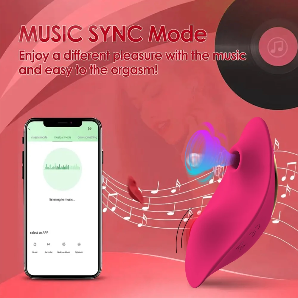 Wearable G-Spot Butterfly Vibrator APP Remote Control Clitoral Sucking Nipple Stimulator Adult Sex Toy For Women Couples