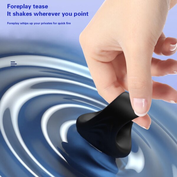Cock Ring for Men Remote Control Rabbit Dual Vibrating Penis Rings for Ejaculation Delay Testis Stimulation Sex Toy for Couples
