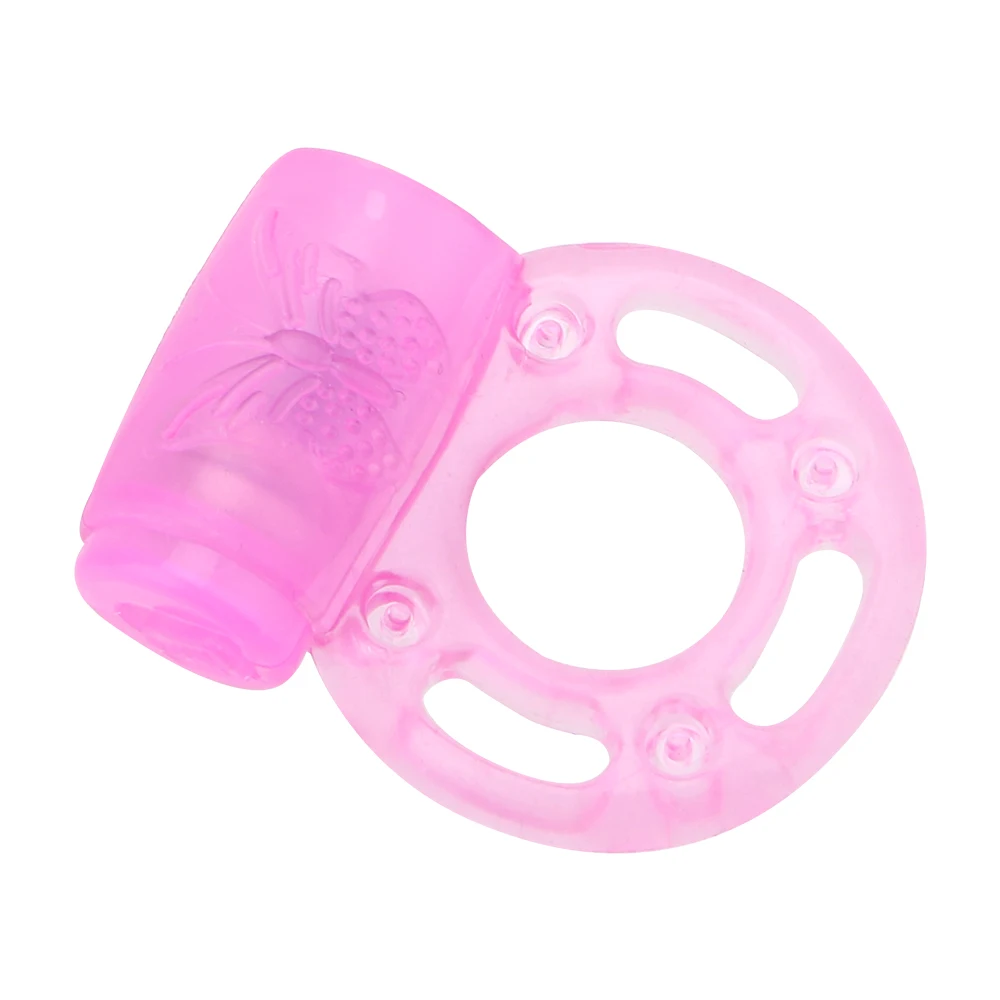 IKOKY Butterfly Cock Collar Vibrator Adult Sex Toys for Men Vibration Penis Delay Premature Ejaculation Lock Fine Vibrating Ring
