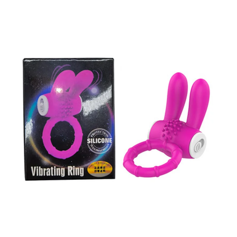 Rabbit Ear Cock Ring Vibrator clitoris Simulator Penisring Vibrator Ring for Men Sex Toys Penis Sleeve Cockring Adult Supplies