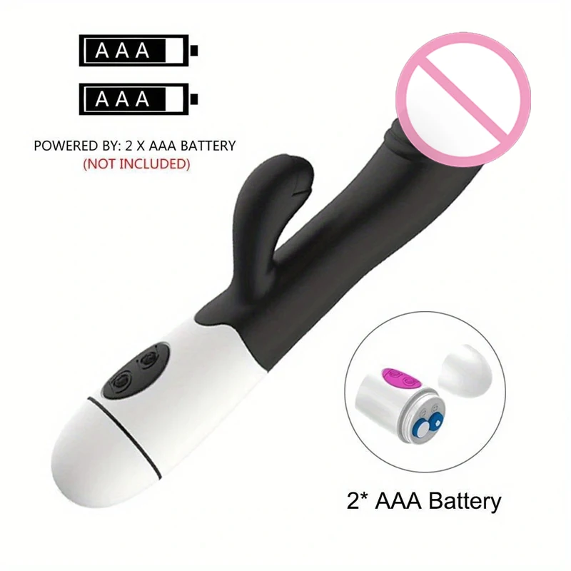 30 Speed G-Spot Dildo Rabbit Vibrator, Dual Vibration Silicone Waterproof Female Vagina Clitoris Anal Massager Sex Toys, Anal Wa 30 Speed G-Spot Dildo Rabbit Vibrator, Dual Vibration Silicone Waterproof Female Vagina Clitoris Anal Massager Sex Toys, Anal Wa