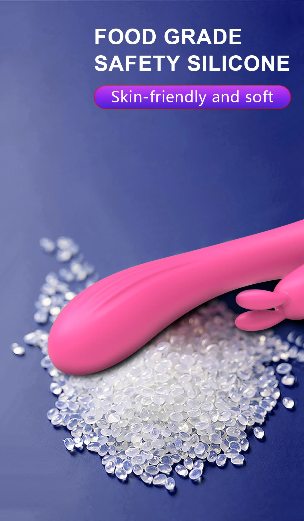 Powerful Rabbit Vibrator for Women Clitoris Stimulator Silicone G Spot Vibrator Female Dildo Sex Toys for Adults 18