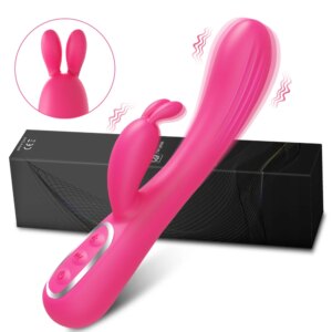 Powerful Rabbit Vibrator for Women Clitoris Stimulator Silicone G Spot Vibrator Female Dildo Sex Toys for Adults 18
