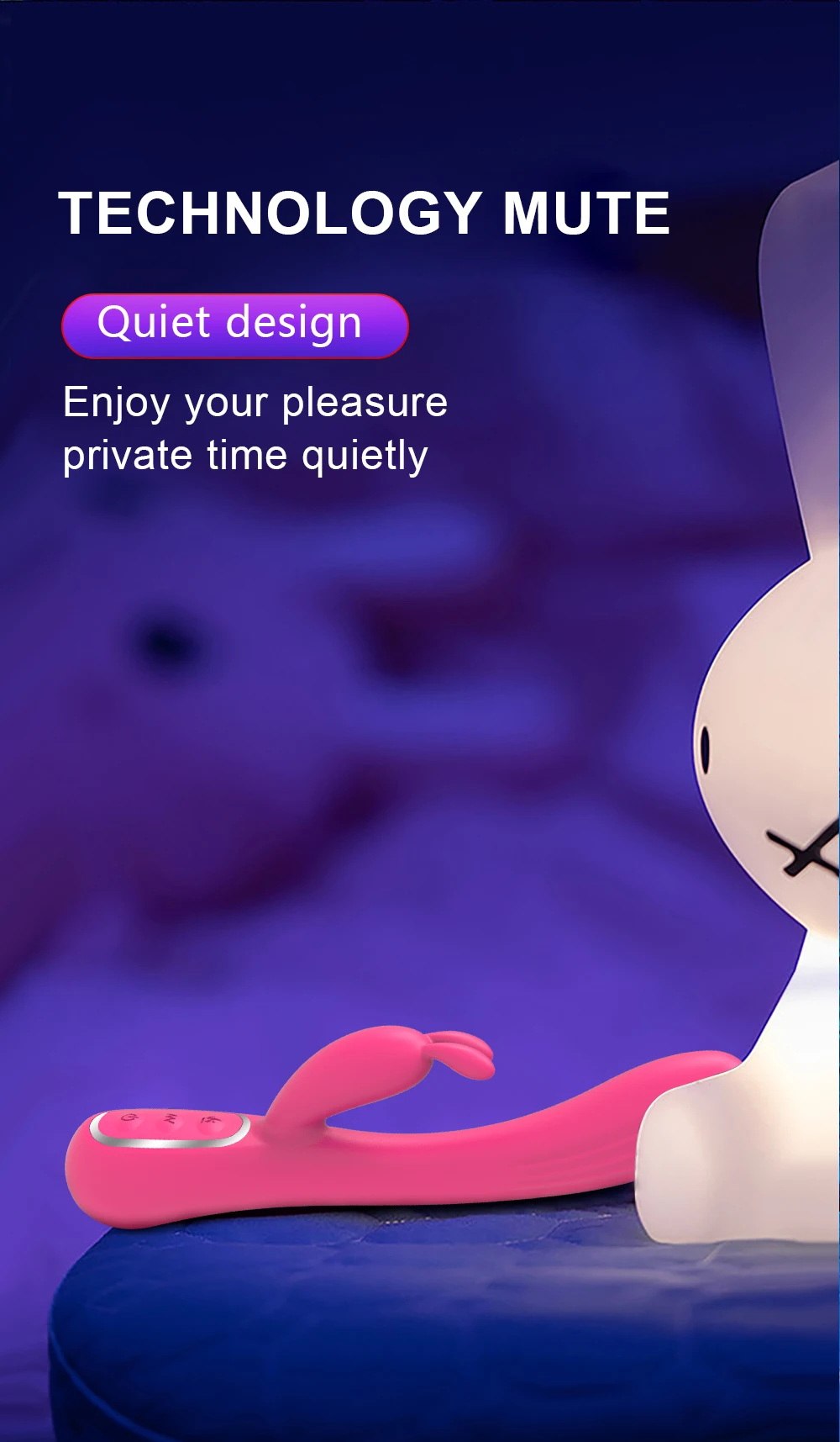 Powerful Rabbit Vibrator for Women Clitoris Stimulator Silicone G Spot Vibrator Female Dildo Sex Toys for Adults 18