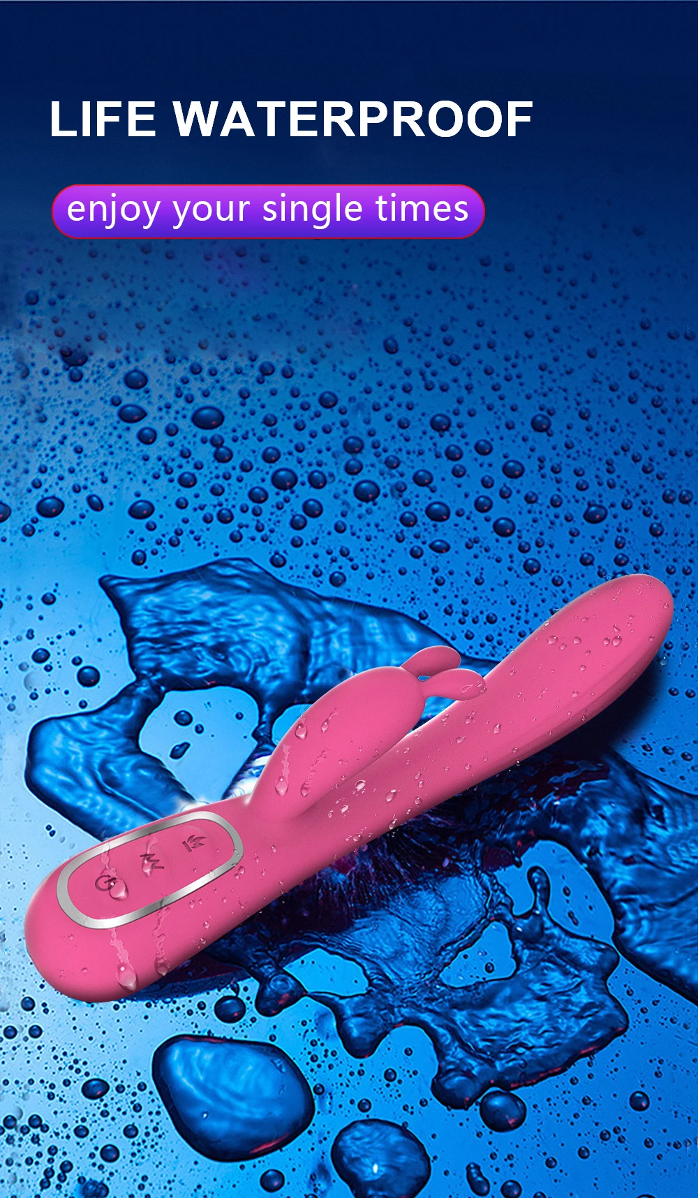 Powerful Rabbit Vibrator for Women Clitoris Stimulator Silicone G Spot Vibrator Female Dildo Sex Toys for Adults 18