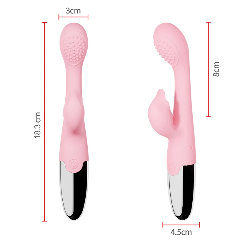 G Spot Dildo Rabbit Vibrator for Women 3 Points Of Stimulation Silicone Waterproof Female Vagina Clitoris Anal Massager Sex Shop