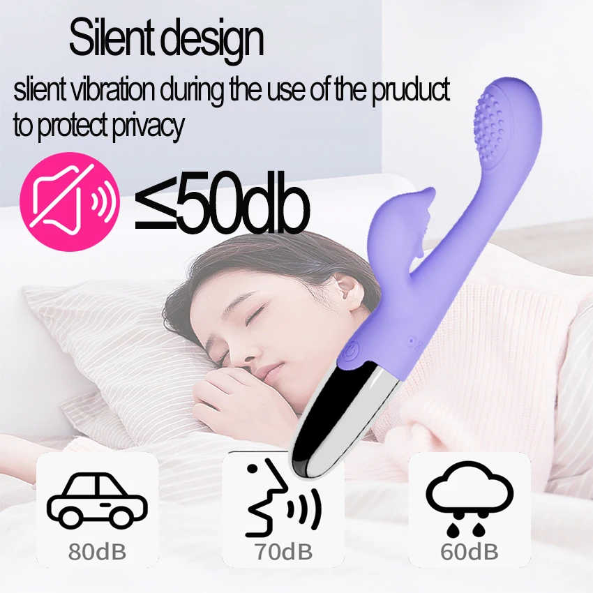 G Spot Dildo Rabbit Vibrator for Women 3 Points Of Stimulation Silicone Waterproof Female Vagina Clitoris Anal Massager Sex Shop