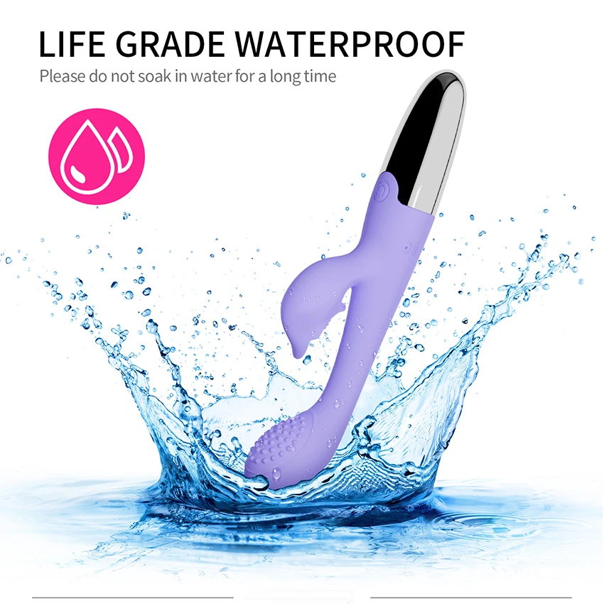 G Spot Dildo Rabbit Vibrator for Women 3 Points Of Stimulation Silicone Waterproof Female Vagina Clitoris Anal Massager Sex Shop