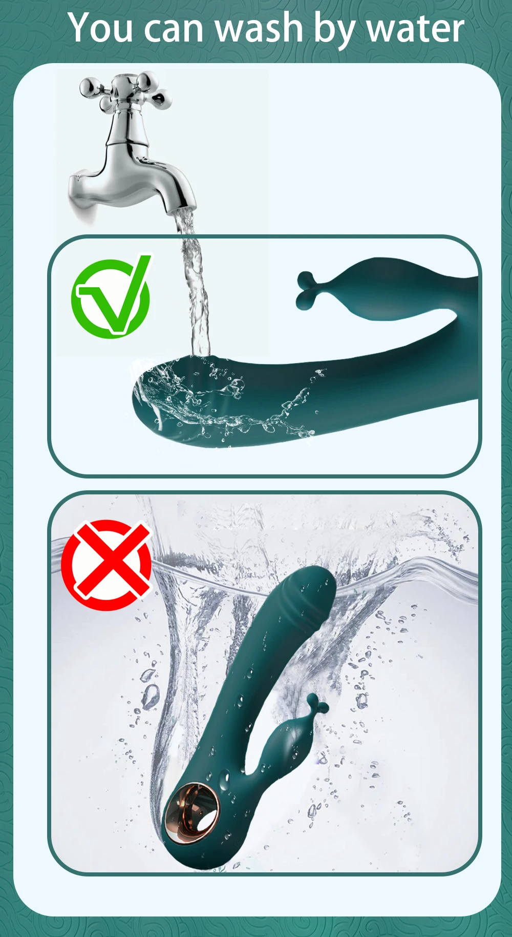 Powerful Vibrator for Women G Spot Rabbit Female Clitoris Stimulator Rechargeable Vibrating Sex Toy
