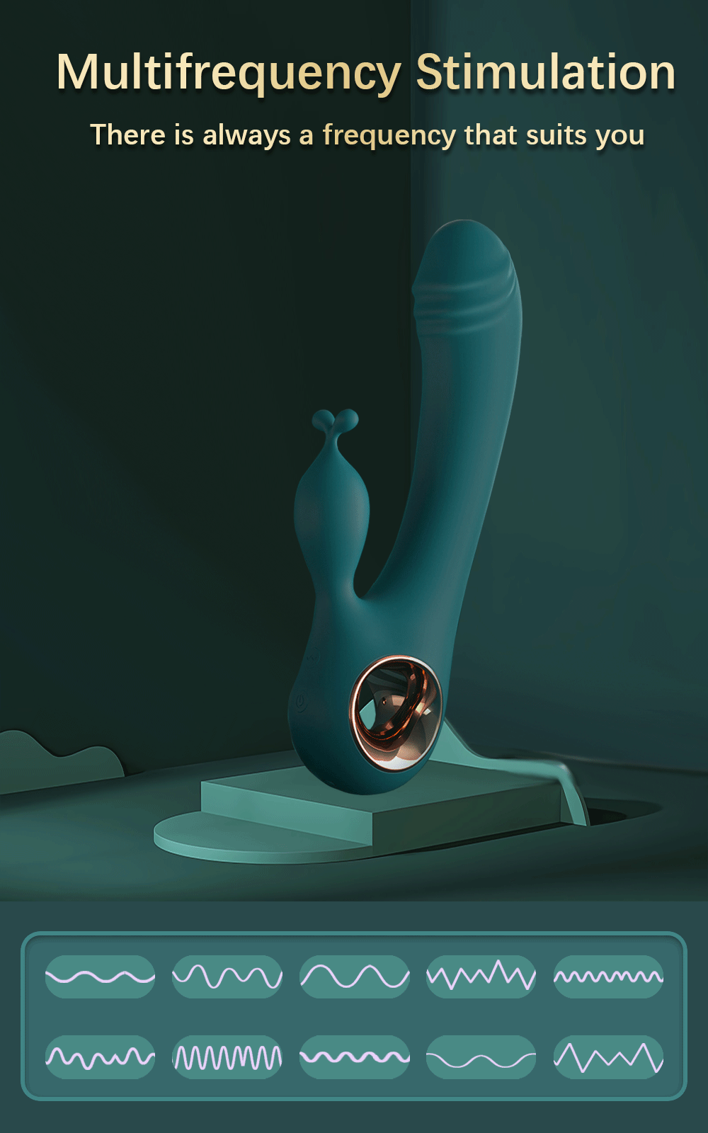 Powerful Vibrator for Women G Spot Rabbit Female Clitoris Stimulator Rechargeable Vibrating Sex Toy