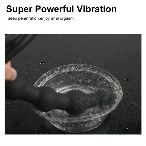 10 Speed Penis Vibrating Ring Double Penetration Strapon Dildo Anal Beads Butt Plug Rabbit Vibrator Clitoris Sex Toys for Couple