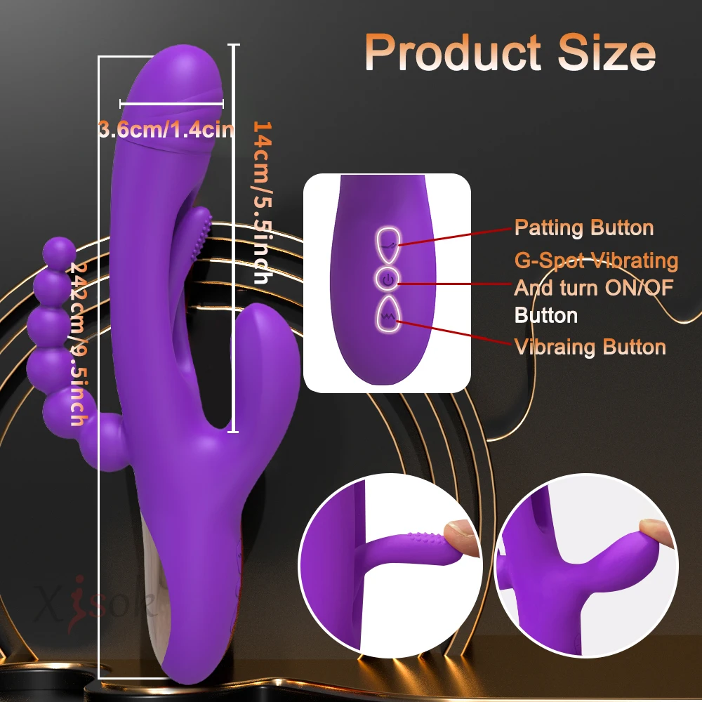 Rabbit Patting Dildo Vibrator for Women Clitoris Nipple Sucking Stimulator Vagina Massager Female Sucker Vibrator Adults Sex Toy Rabbit Patting Dildo Vibrator for Women Clitoris Nipple Sucking Stimulator Vagina Massager Female Sucker Vibrator Adults Sex Toy