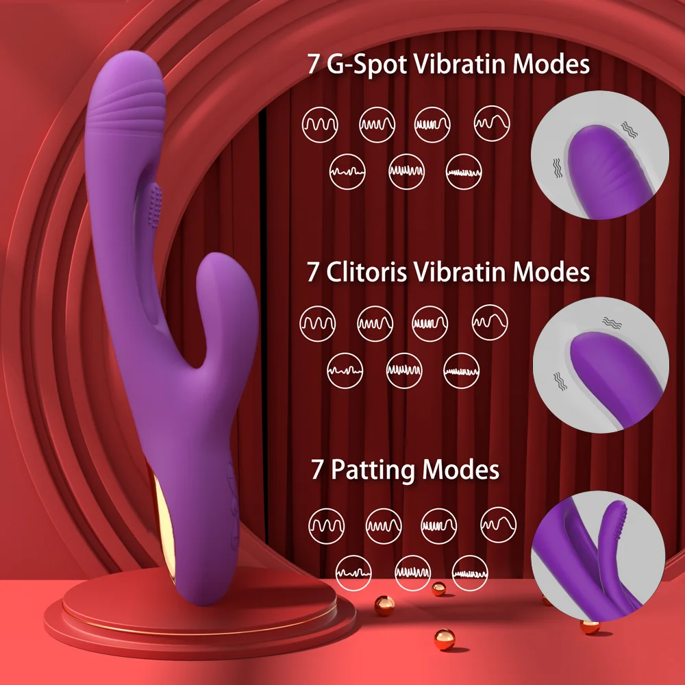 Rabbit Patting Dildo Vibrator for Women Clitoris Nipple Sucking Stimulator Vagina Massager Female Sucker Vibrator Adults Sex Toy Rabbit Patting Dildo Vibrator for Women Clitoris Nipple Sucking Stimulator Vagina Massager Female Sucker Vibrator Adults Sex Toy