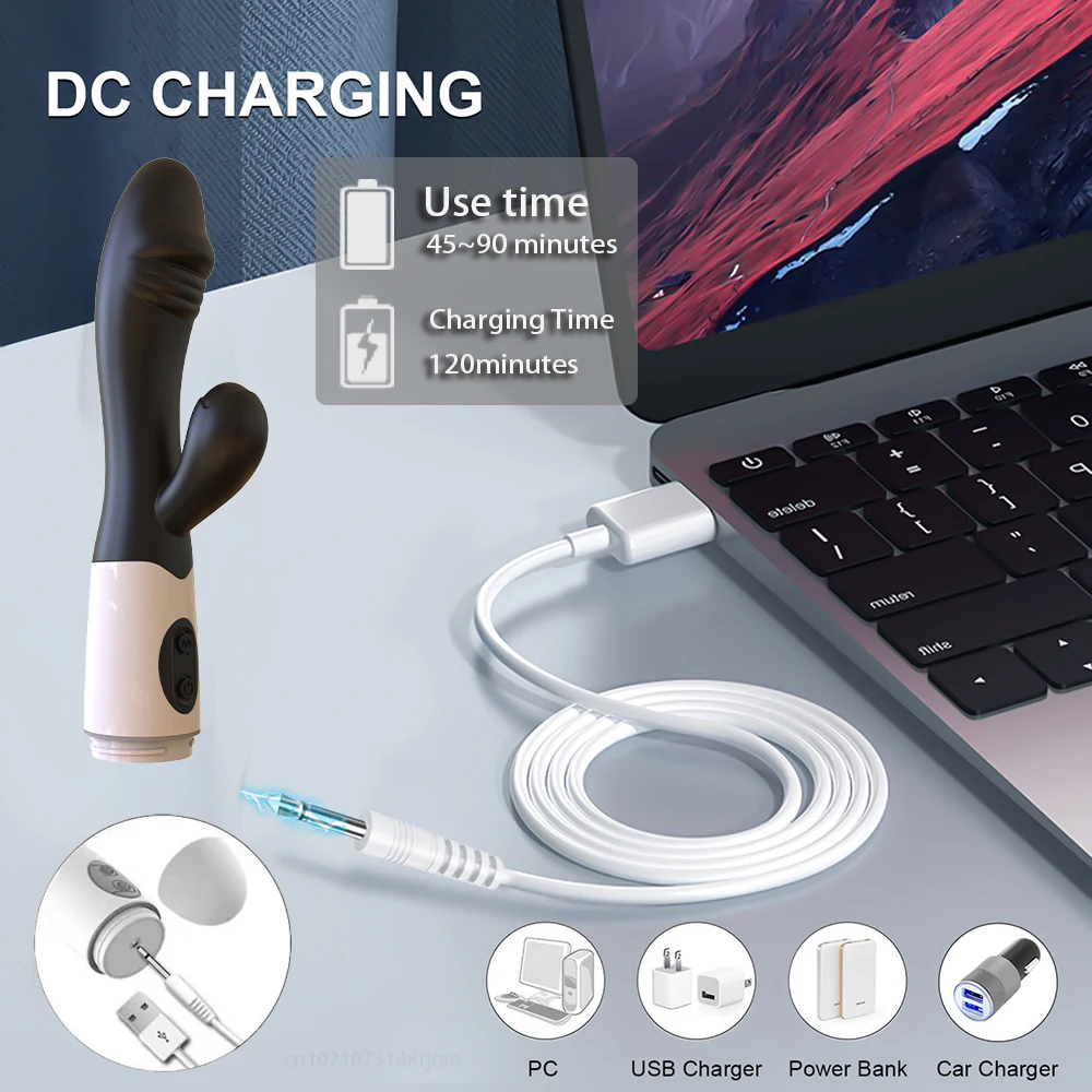Powerful Rabbit Vibrator for Women G Spot Female Clitoris Stimulator Clit Silent Vibrating Dildo Adult Goods 2024 Best Sex Toy