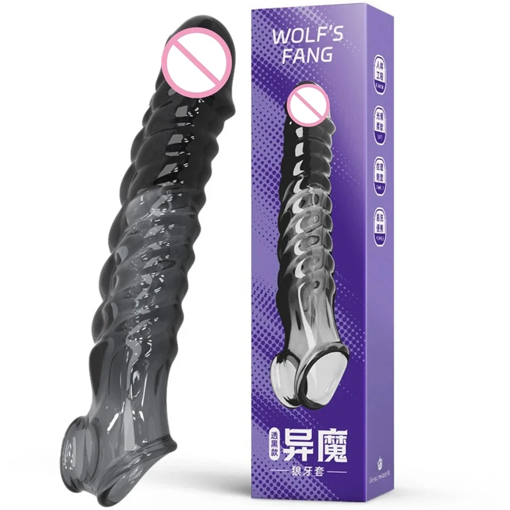 Penis Sleeve Extensions Condom Male Enlargement Delay Vibrators Clits Massager Cock Ring Vibrating Penis Cover Sex Toys For Men Penis Sleeve Extensions Condom Male Enlargement Delay Vibrators Clits Massager Cock Ring Vibrating Penis Cover Sex Toys For Men