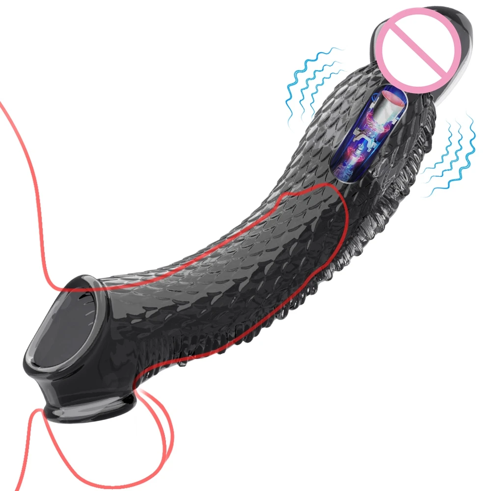 Penis Sleeve Extensions Condom Male Enlargement Delay Vibrators Clits Massager Cock Ring Vibrating Penis Cover Sex Toys For Men Penis Sleeve Extensions Condom Male Enlargement Delay Vibrators Clits Massager Cock Ring Vibrating Penis Cover Sex Toys For Men