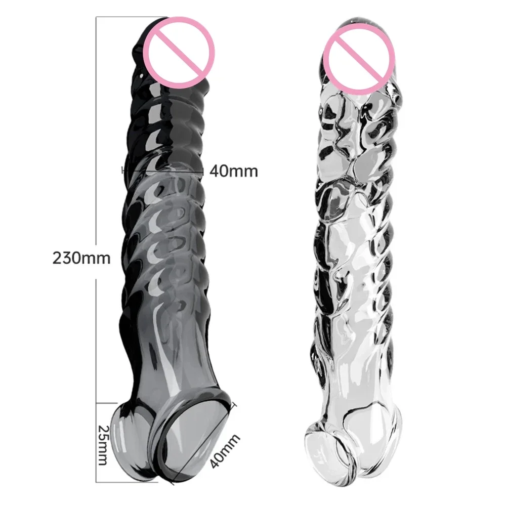 Penis Sleeve Extensions Condom Male Enlargement Delay Vibrators Clits Massager Cock Ring Vibrating Penis Cover Sex Toys For Men Penis Sleeve Extensions Condom Male Enlargement Delay Vibrators Clits Massager Cock Ring Vibrating Penis Cover Sex Toys For Men