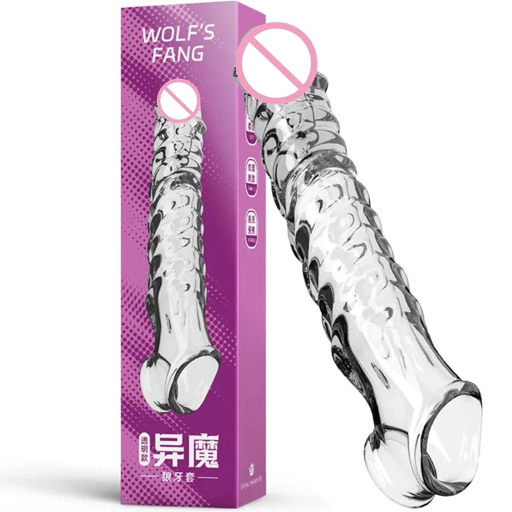 Penis Sleeve Extensions Condom Male Enlargement Delay Vibrators Clits Massager Cock Ring Vibrating Penis Cover Sex Toys For Men Penis Sleeve Extensions Condom Male Enlargement Delay Vibrators Clits Massager Cock Ring Vibrating Penis Cover Sex Toys For Men