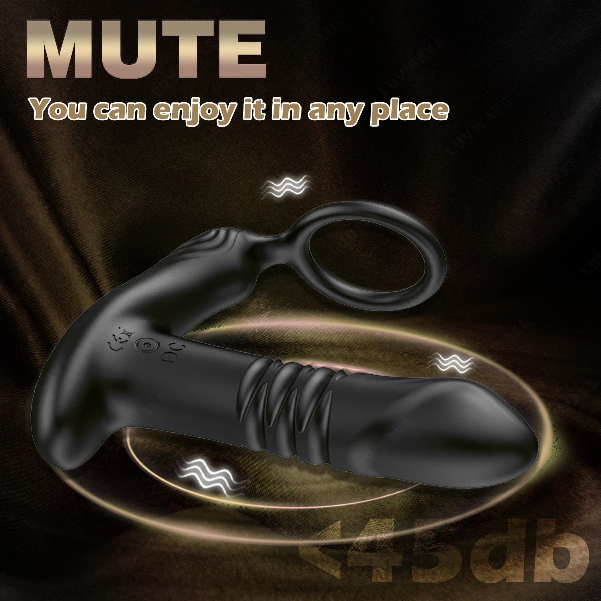 Thrusting Anal Vibrator with Cock Ring Prostate Massager Anal Plug Vibrator Remote Control Butt Plug Sex Toy for Men and Couple