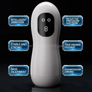 Automatic Sucking Vibrator Male Masturbator Cup Vibration Blowjob Vagina Pocket Pussy Penis Sex Machine Toys for Men Adults 18+