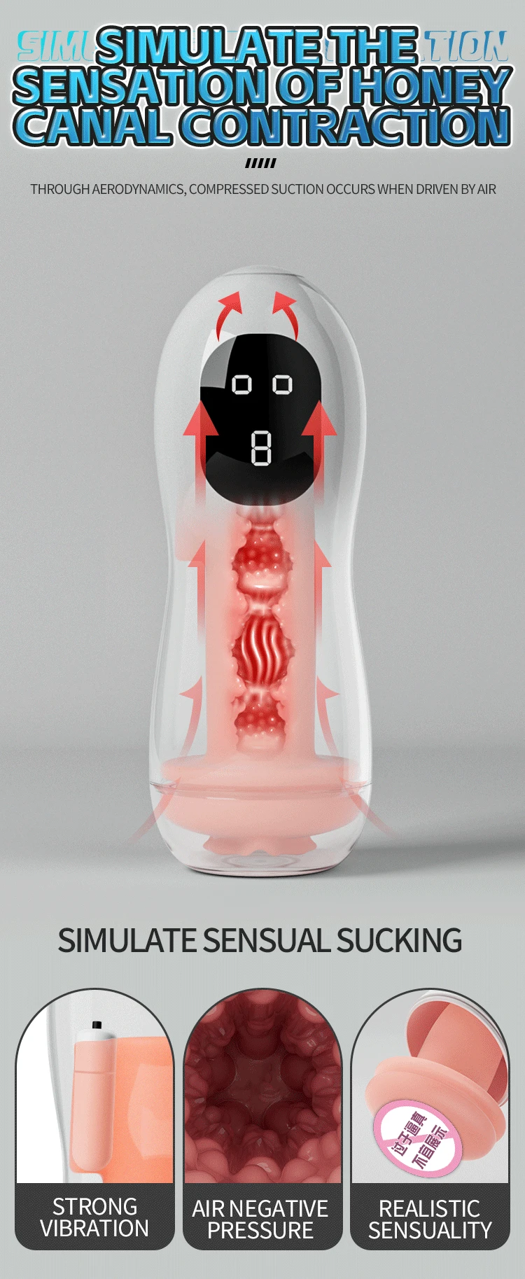 Automatic Sucking Vibrator Male Masturbator Cup Vibration Blowjob Vagina Pocket Pussy Penis Sex Machine Toys for Men Adults 18+
