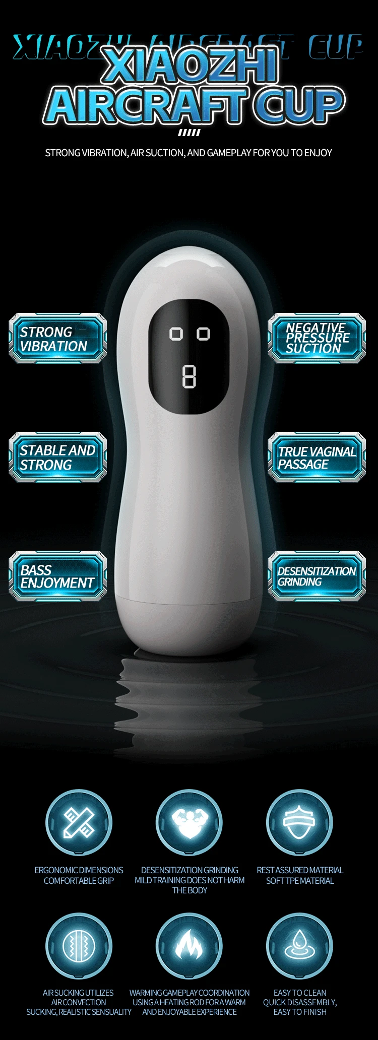 Automatic Sucking Vibrator Male Masturbator Cup Vibration Blowjob Vagina Pocket Pussy Penis Sex Machine Toys for Men Adults 18+