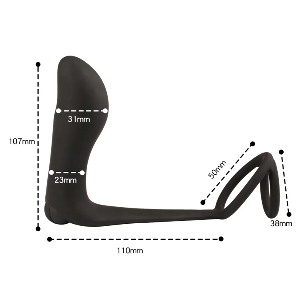 Male Prostate Massager Vibrator Butt Plug Anal Masturbator Silicone Penis Ring Delayed Ejaculation Sex Toys for Man Gay Couple Male Prostate Massager Vibrator Butt Plug Anal Masturbator Silicone Penis Ring Delayed Ejaculation Sex Toys for Man Gay Couple