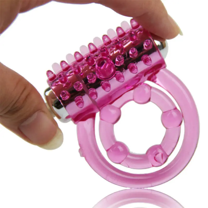 Lasting Vibrators Rings Double CockRing Delay Premature Ejaculation Penis Ball Loop 2Locked Sex Toys Product for Men