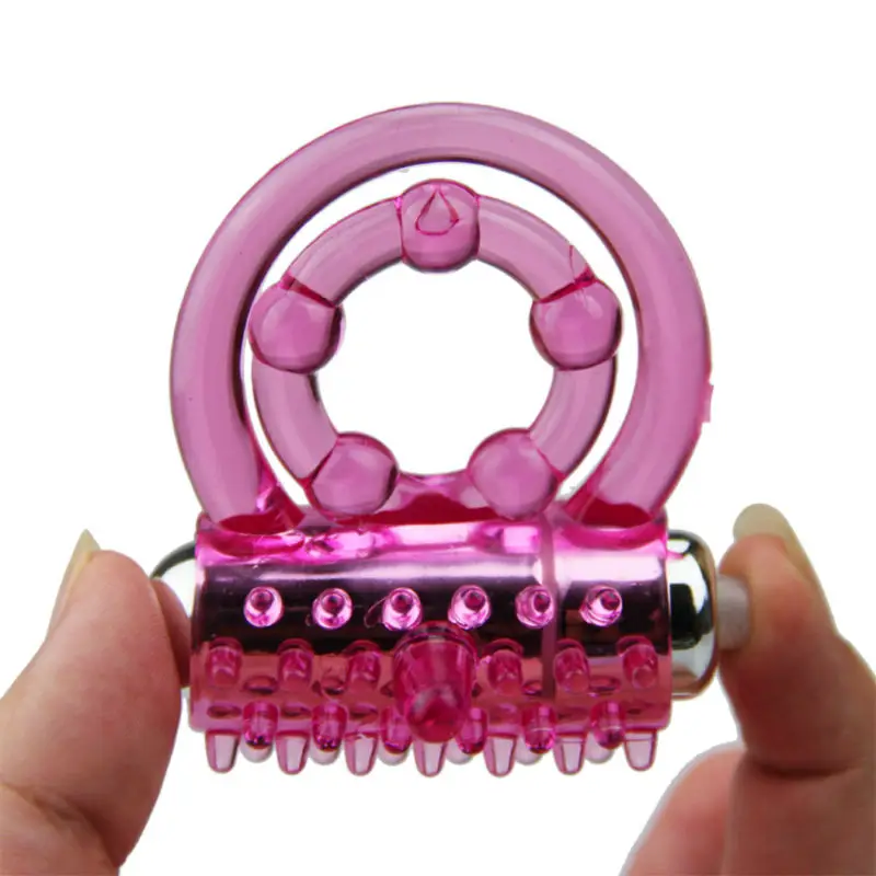 Lasting Vibrators Rings Double CockRing Delay Premature Ejaculation Penis Ball Loop 2Locked Sex Toys Product for Men