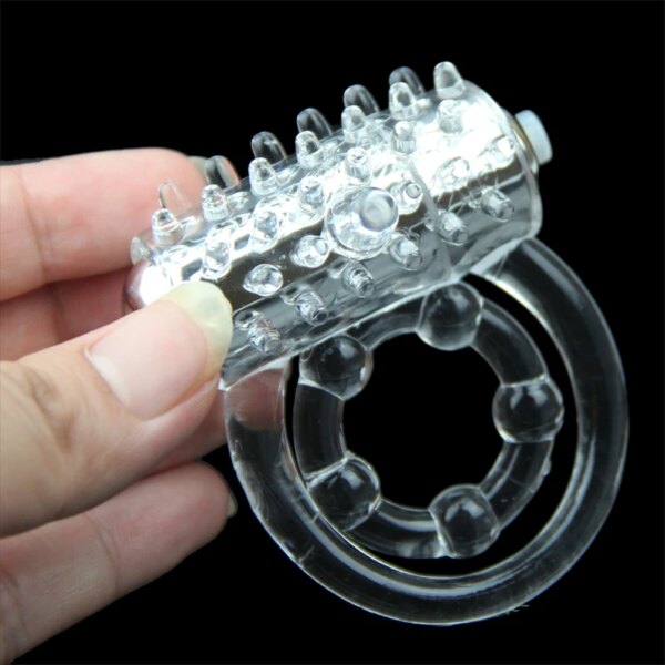 Lasting Vibrators Rings Double CockRing Delay Premature Ejaculation Penis Ball Loop 2Locked Sex Toys Product for Men