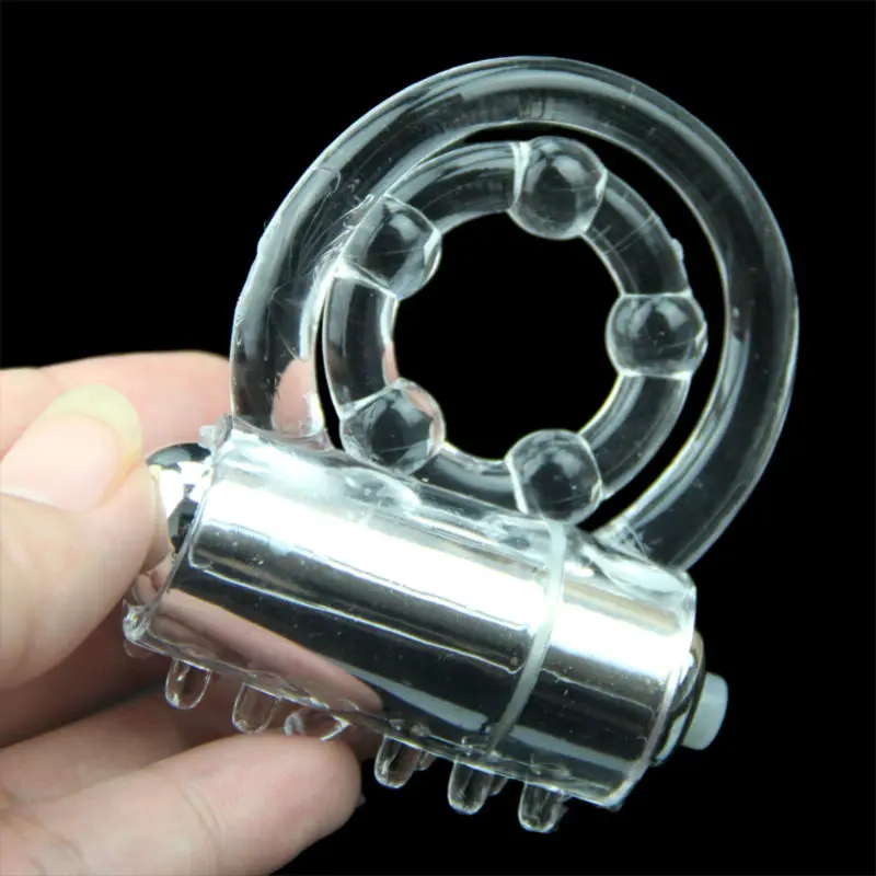 Lasting Vibrators Rings Double CockRing Delay Premature Ejaculation Penis Ball Loop 2Locked Sex Toys Product for Men