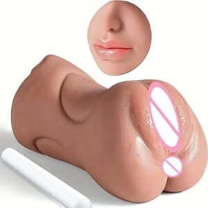 Male Masturbator 3D Realistic Textured Vagina Tight Anus Pleasure Sex Toys for Men Oral Sex Self Stroker Vacuum Pussy Sex Toy