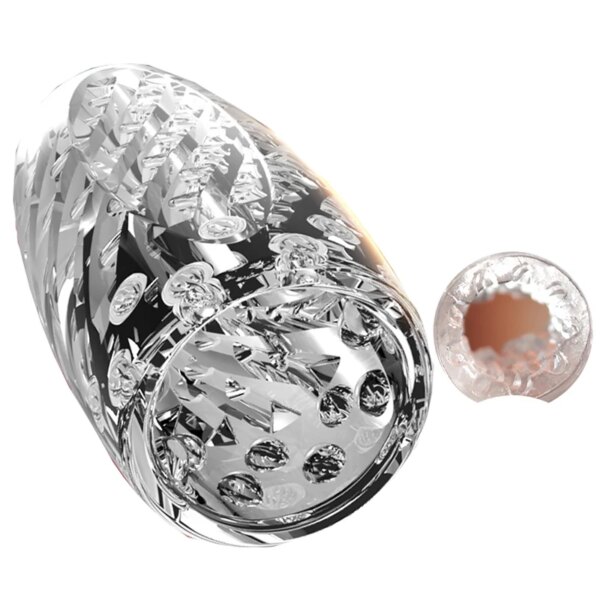 Transparent Male Pocket Masturbators Pussy Artificial Vagina Penis Trainer Massager Portable Masturbation Cup Sex Toys for Men