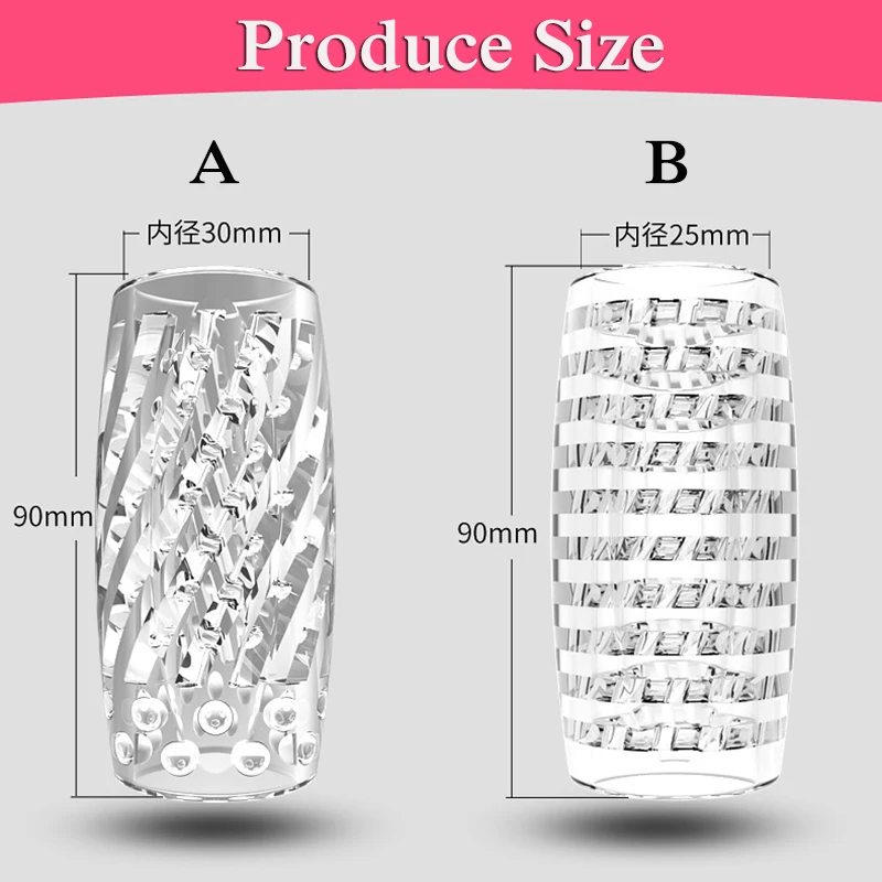 Transparent Male Pocket Masturbators Pussy Artificial Vagina Penis Trainer Massager Portable Masturbation Cup Sex Toys for Men