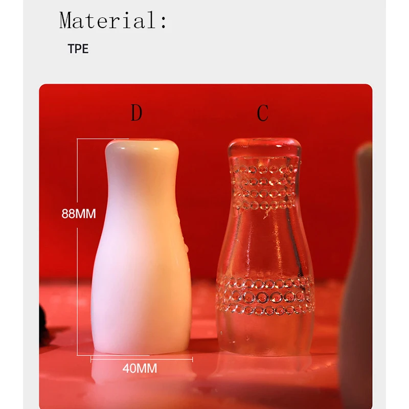 Transparent Male Pocket Masturbators Pussy Artificial Vagina Penis Trainer Massager Portable Masturbation Cup Sex Toys for Men