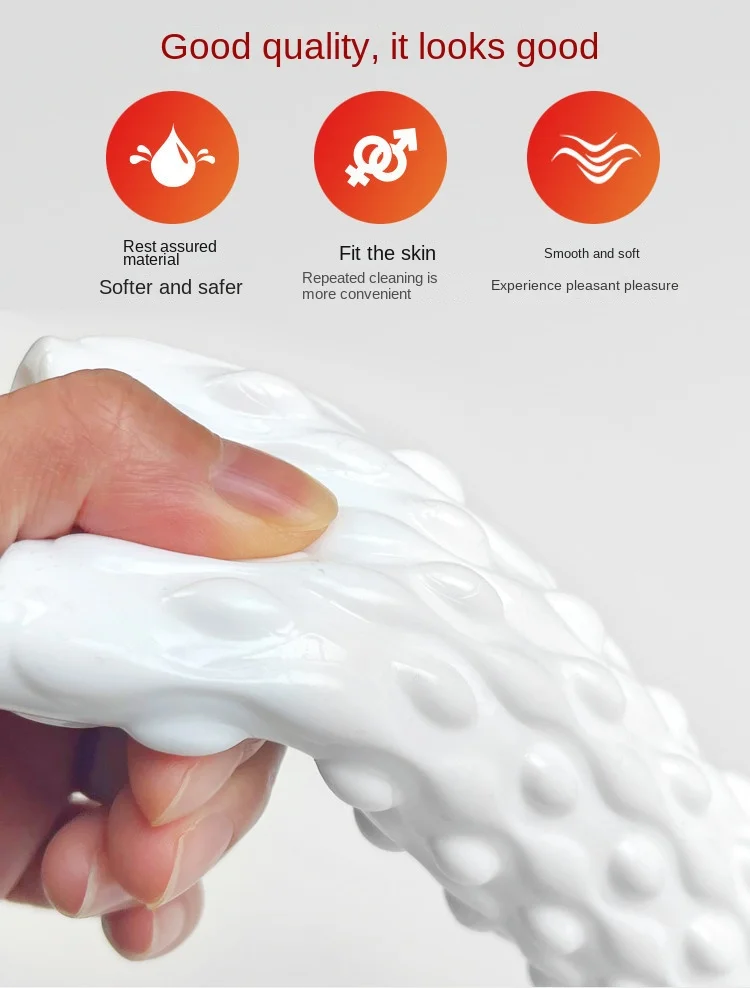 Portable TPE Male Masturbator Manual Glans Penis Trainer Adult Sex Toy for Men Masturbation Cup Intimate Gift Store Couples