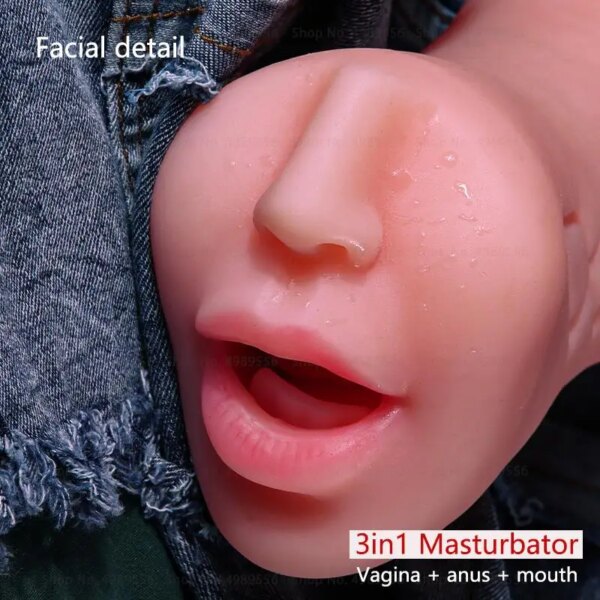 3 In 1 Masturbators For Men Sex Toys Artificial Vagina Anal Mouth Pocket Pusssy Adults Pussy Silicone Male Masturbation Tools