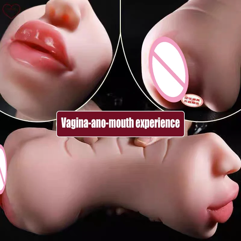 3 In 1 Masturbators For Men Sex Toys Artificial Vagina Anal Mouth Pocket Pusssy Adults Pussy Silicone Male Masturbation Tools