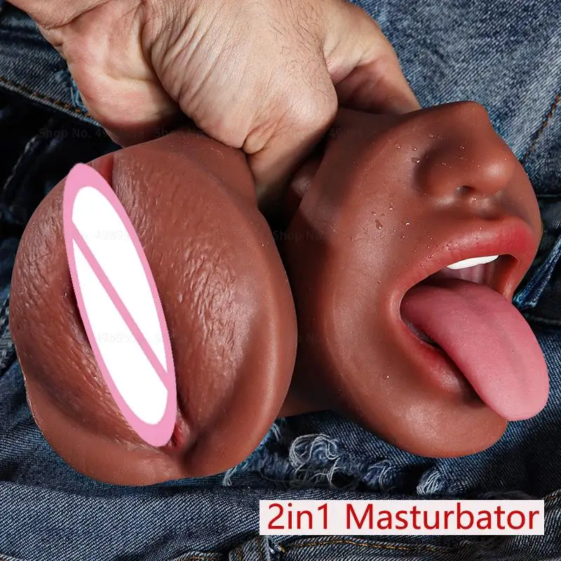 3 In 1 Masturbators For Men Sex Toys Artificial Vagina Anal Mouth Pocket Pusssy Adults Pussy Silicone Male Masturbation Tools