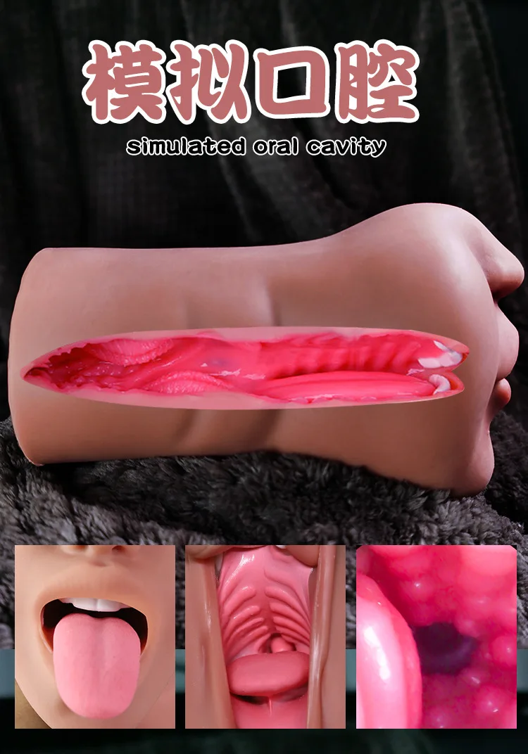 3 In 1 Masturbators For Men Sex Toys Artificial Vagina Anal Mouth Pocket Pusssy Adults Pussy Silicone Male Masturbation Tools